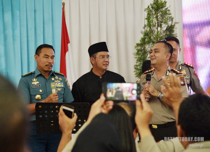 Suasana saat acara Kenal Pamit Kapolres Bintan